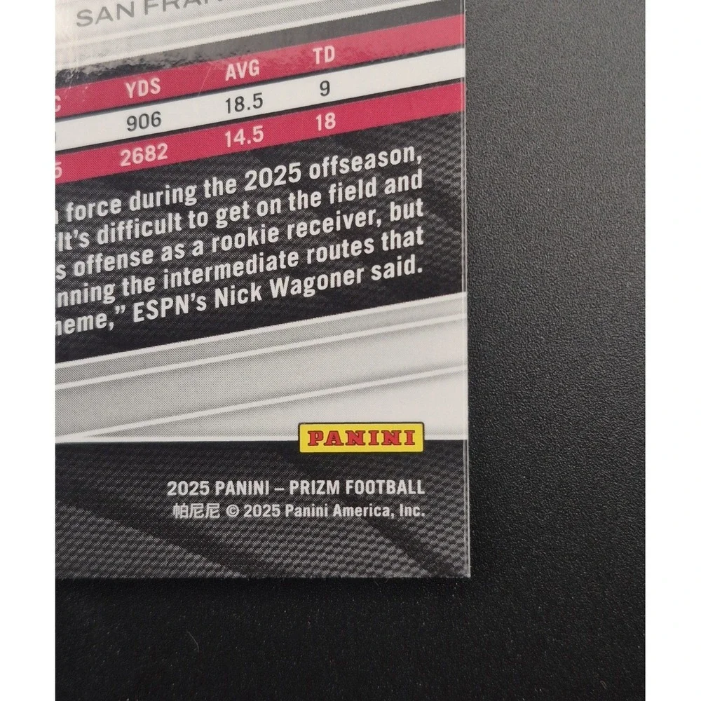 Jordan Watkins 2025 Panini Prizm‎ #389 Orange Ice Prizm (RC) 49ers